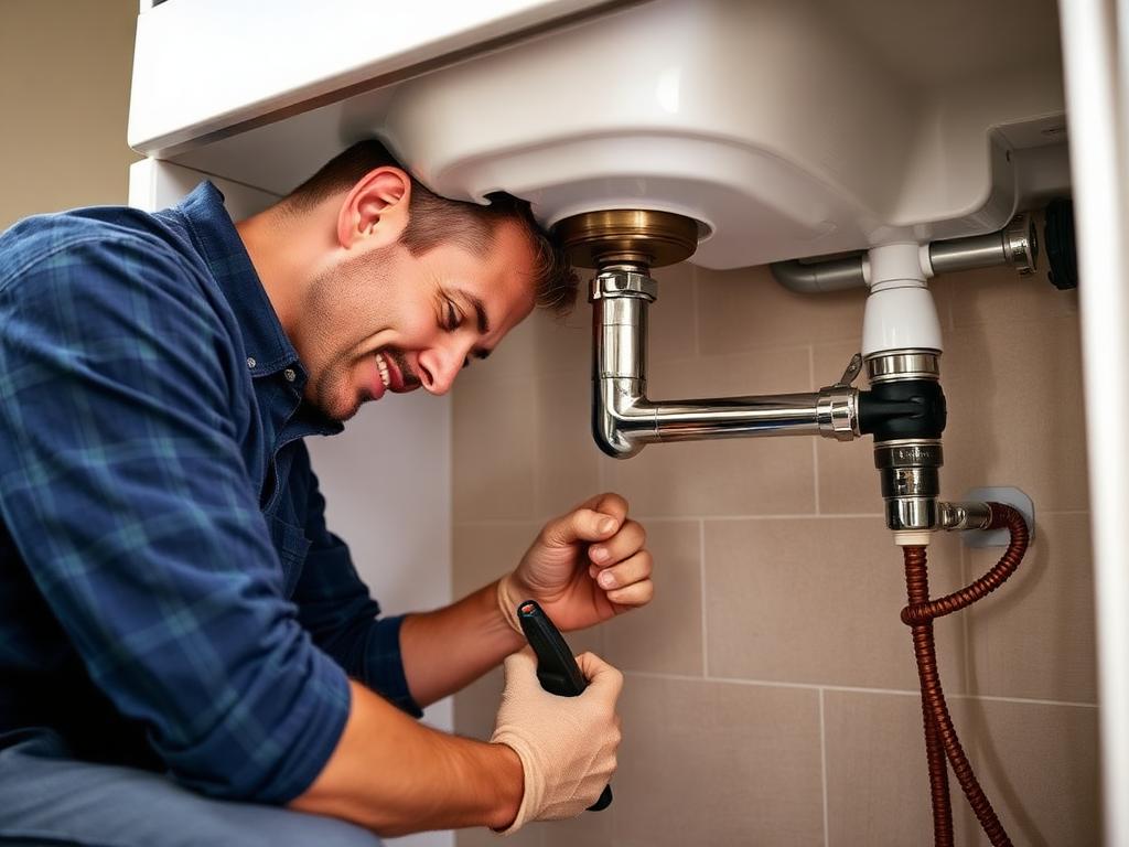 Plumbing — Under-sink leak repair by a SolidLine TX pro